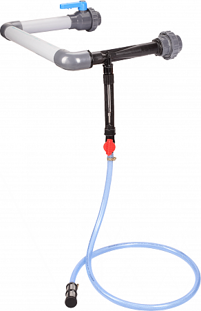Инжектор Вентури 3/4" с всасывающим шлангом и ротаметром